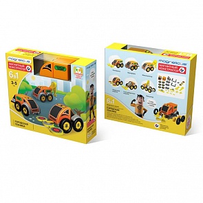 Магнитный конструктор - Городская техника, 6-в-1 (Magneticus, BLO-002-03)